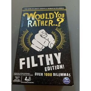 Would You Rather Filthy Edition Spin master Card Game‎ Adults Only